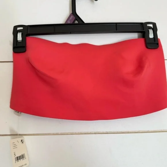 Free People Nina Bandeau Bralette in Cayenne Retail $38 NWT - Picture 2 of 6